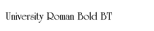 University Roman Bold