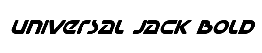 Universal Jack Bold Italic