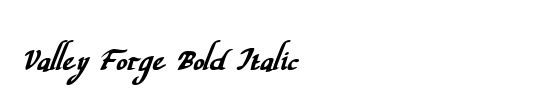 Valley Forge Outline Italic