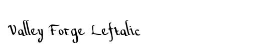 Valley Forge Outline Italic