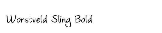 Worstveld Sling Bold Oblique