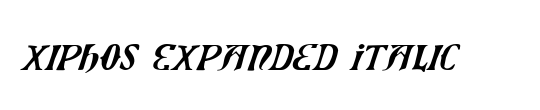 Xiphos Expanded Light Italic