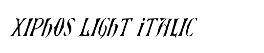 Xiphos Condensed Italic