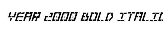 Year 3000 Bold Italic