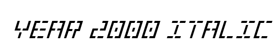 Year 2000 Bold Italic