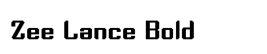 Zee Lance Bold Italic