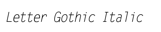 Letter Gothic