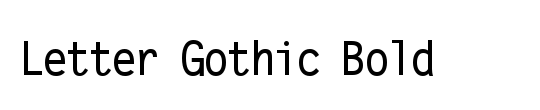 Letter Gothic