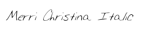 Merri Christina Italic