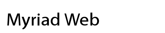 Myriad Web Pro