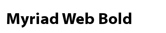 Myriad Web Pro