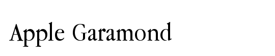 Apple Garamond