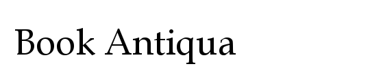 Book Antiqua 