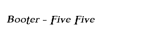 Booter - Five Five