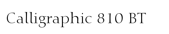 Calligraphic 810