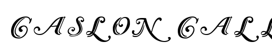 Caslon Calligraphic Initials