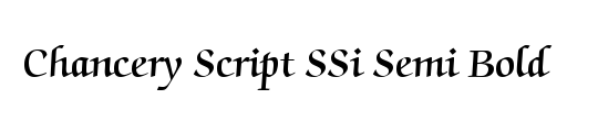 Chancery Script SSi