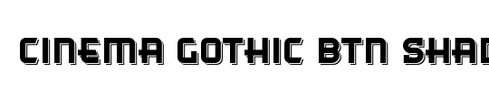 Cinema Gothic NBP Italic