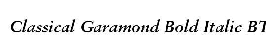 Classical Garamond