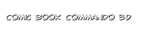 Comic Book Commando Bold Italic