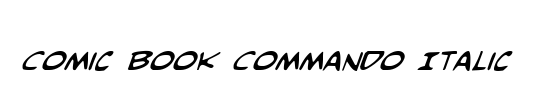 Comic Book Commando Bold Italic