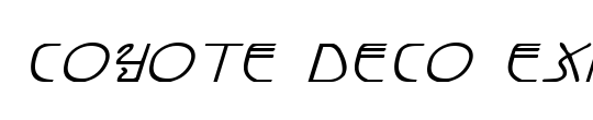 Coyote Deco Bold Italic