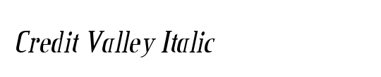 Valley Forge Outline Italic