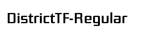 DistrictTF-RegularItalic