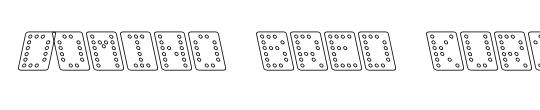 Domino normal kursiv omrids