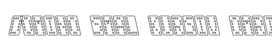 Domino normal kursiv omrids