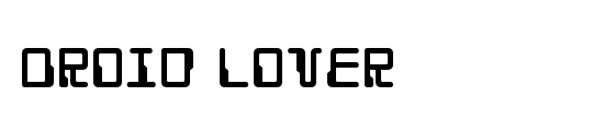 Droid Lover Laser Italic