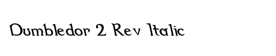 Dumbledor 1 Rev Italic