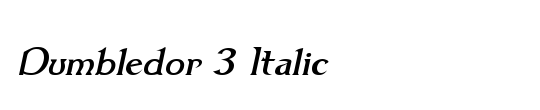 Dumbledor 3 Rev Italic