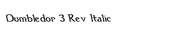 Dumbledor 1 Rev Italic