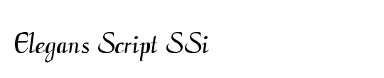 Elegans Script SSi