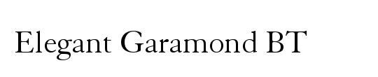 Elegant Garamond