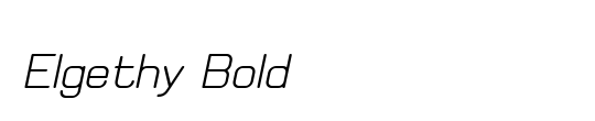 Elgethy Bold Condensed