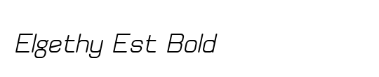 Elgethy Bold Condensed