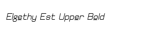 Elgethy Upper Bold Condensed