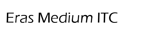 Eras-Medium-Medium Wd Italic