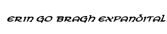 Erin Go Bragh 3D Italic