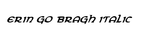 Erin Go Bragh 3D Italic