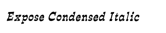 Expose Thin Condensed