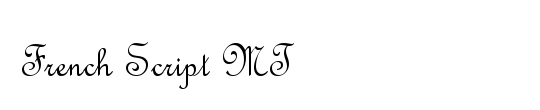 French Script MT