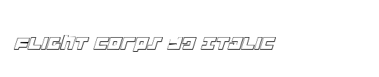 Flight Corps 3D Italic