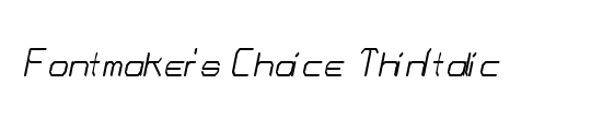 Fontmaker's Choice