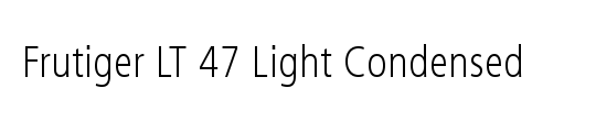 Frutiger CE 45 Light