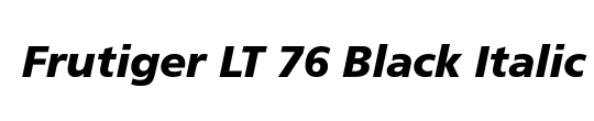 Frutiger LT 55 Roman