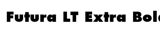 Futura LT ExtraBold