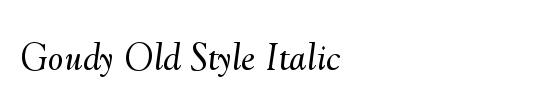 Goudy-Old-Style-Normal-Italic